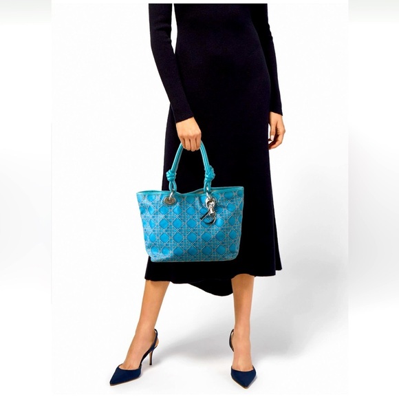 Christian Dior Cannage Print Cherie Tote - Picture 15 of 16